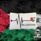 Free Palestine Heartline Design
